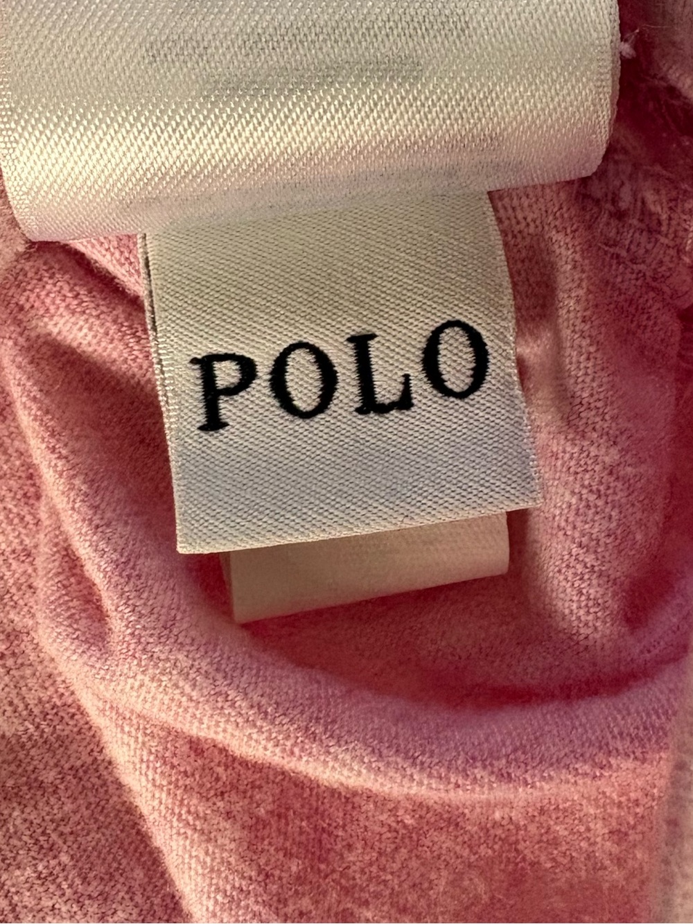 Polo by Ralph Lauren Heathered Pink Logo Tee - Picture 3 of 3